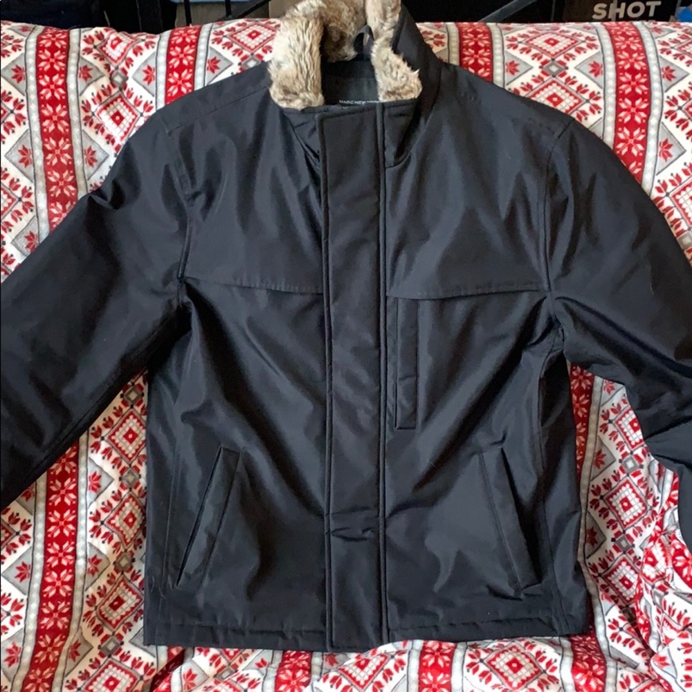Marc New York MEDIUM black on black stylish jacket